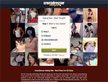 Tablet Screenshot of crossdresserdatingsite.com